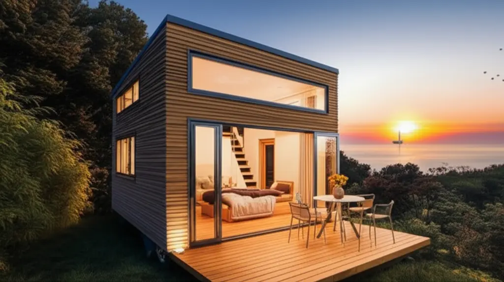 Family Tiny home - 600 sq ft with two bedrooms and outdoor deck space