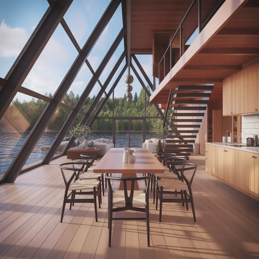 Lakeside A-Frame Retreat view 5