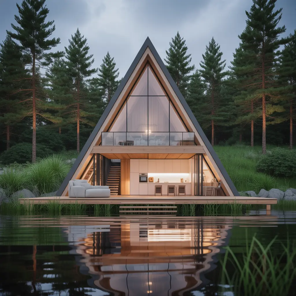 Lakeside A-Frame Retreat