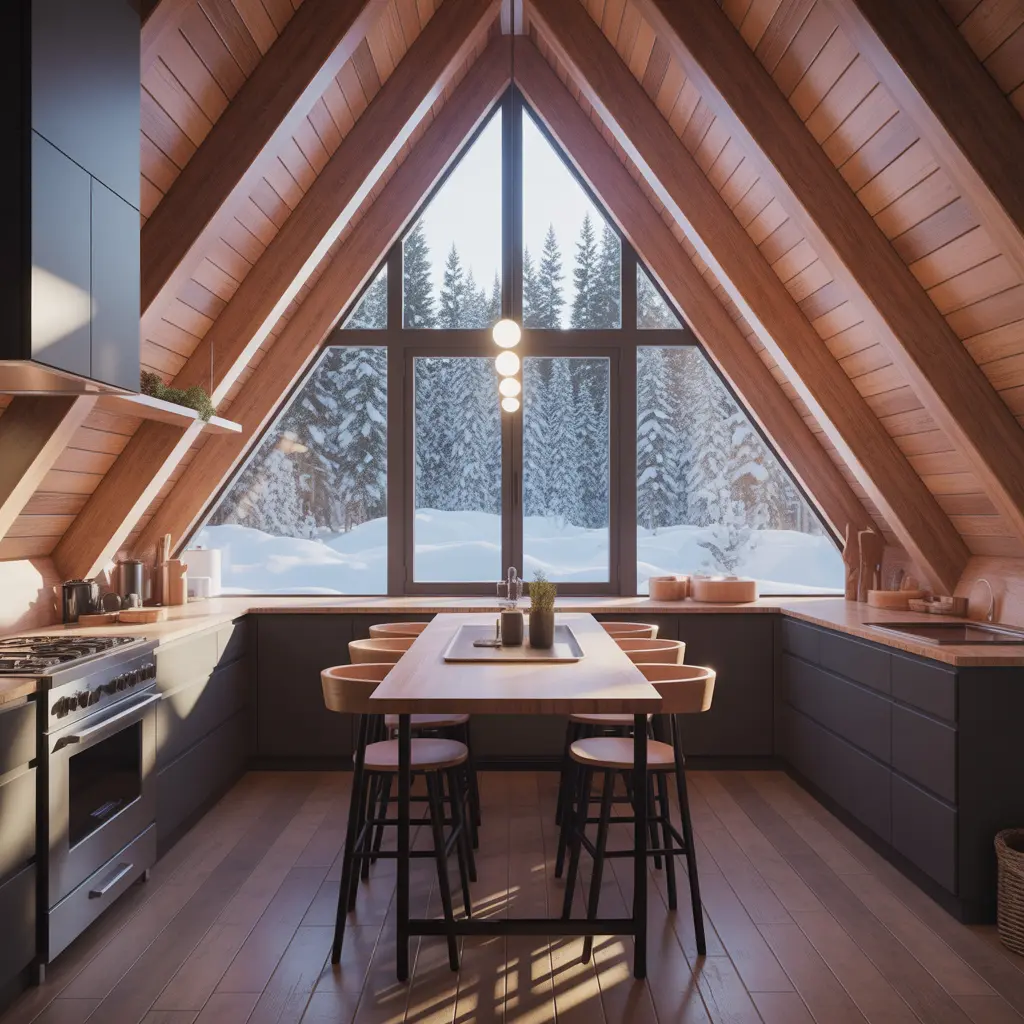 Snowfall A-Frame Lodge view 3