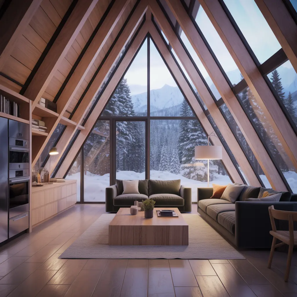 Snowfall A-Frame Lodge view 1