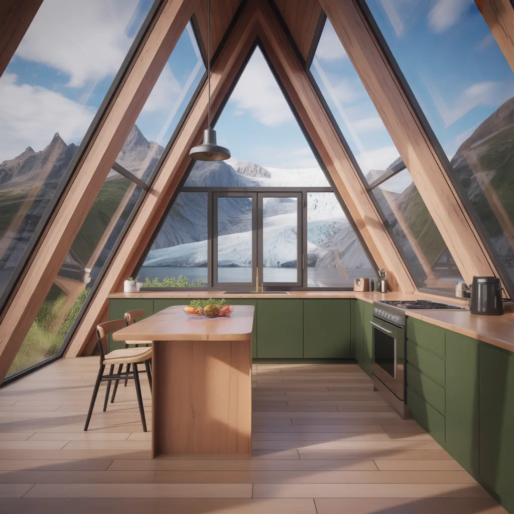 Glacier Edge A-Frame view 3