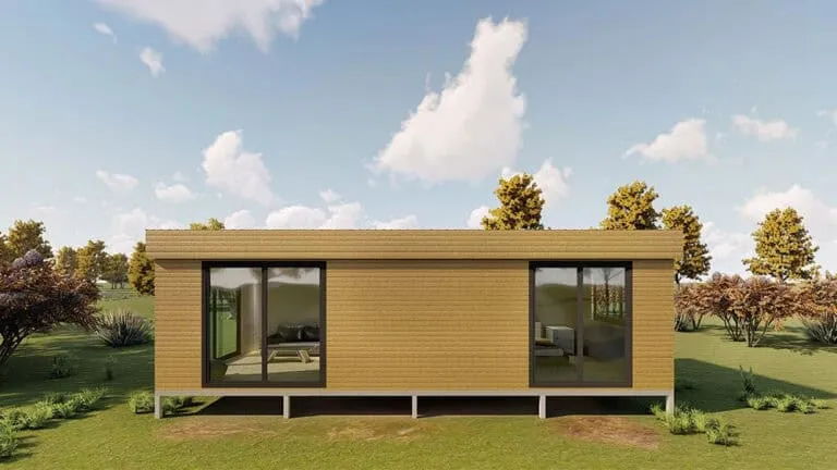 Foldable house Vincent House modular prefab light steel frame house exterior