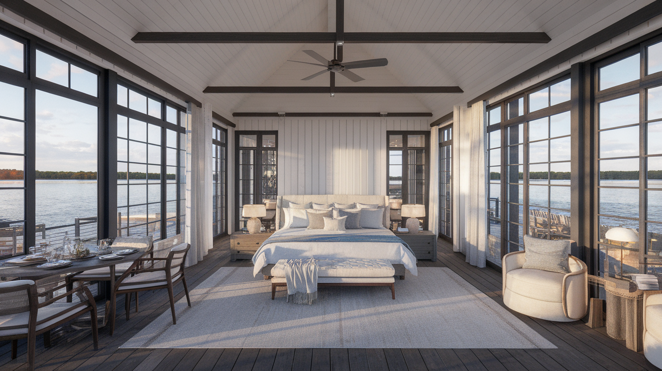 Lakeside Charcoal Farmhouse view 3
