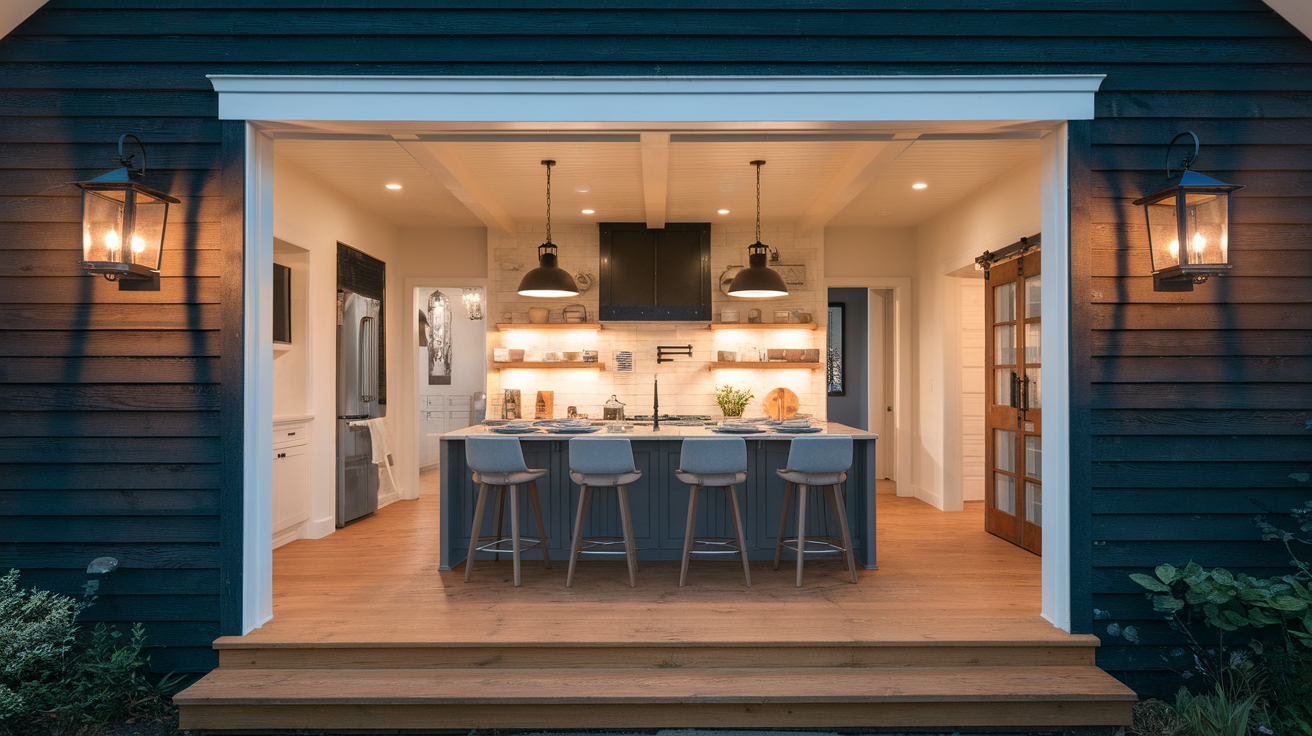 Midnight Cedar Farmhouse view 2