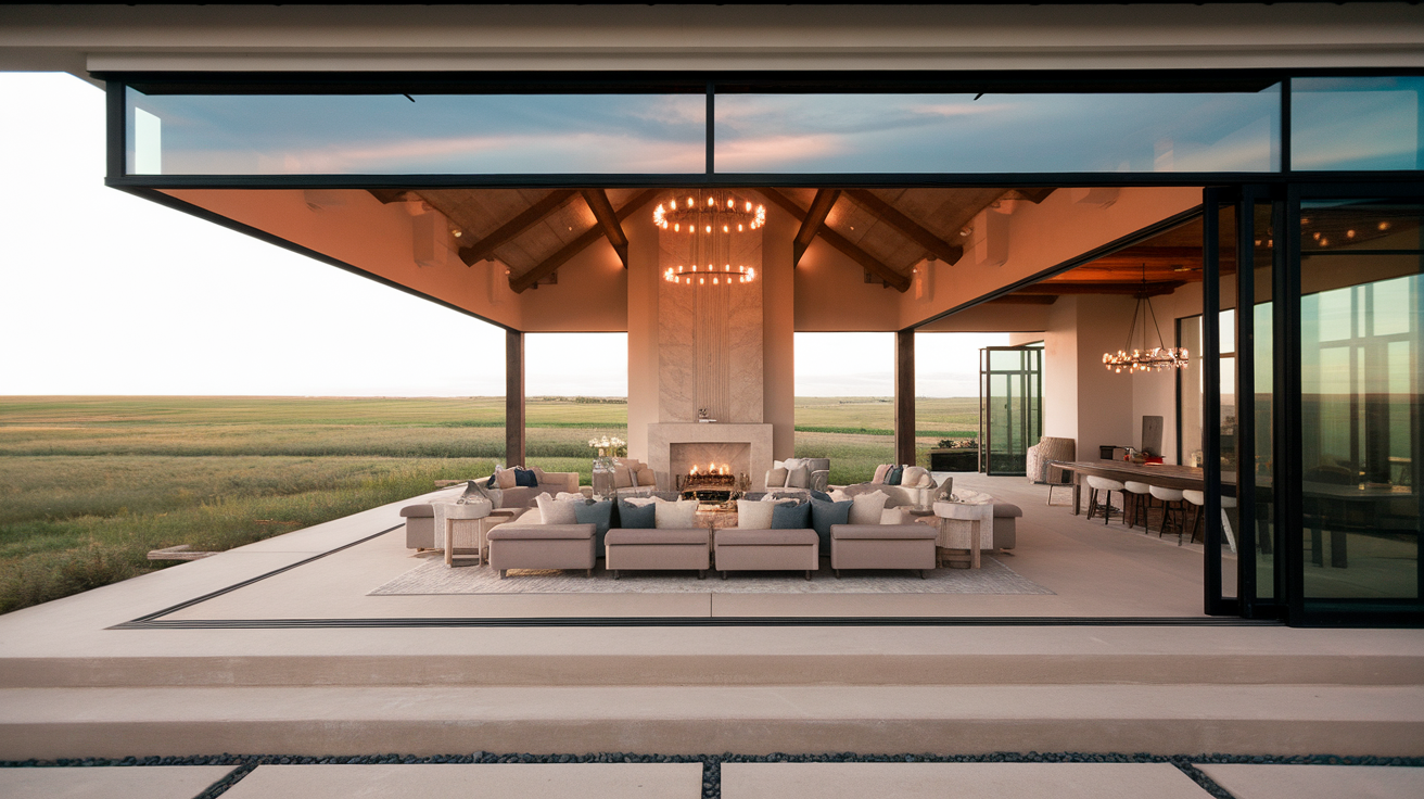 Nightfall Prairie House view 1