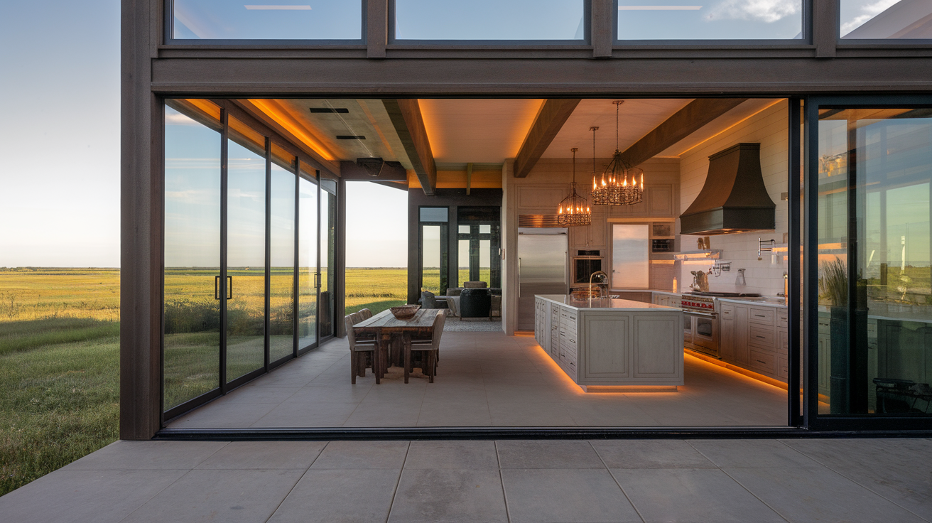 Nightfall Prairie House view 2