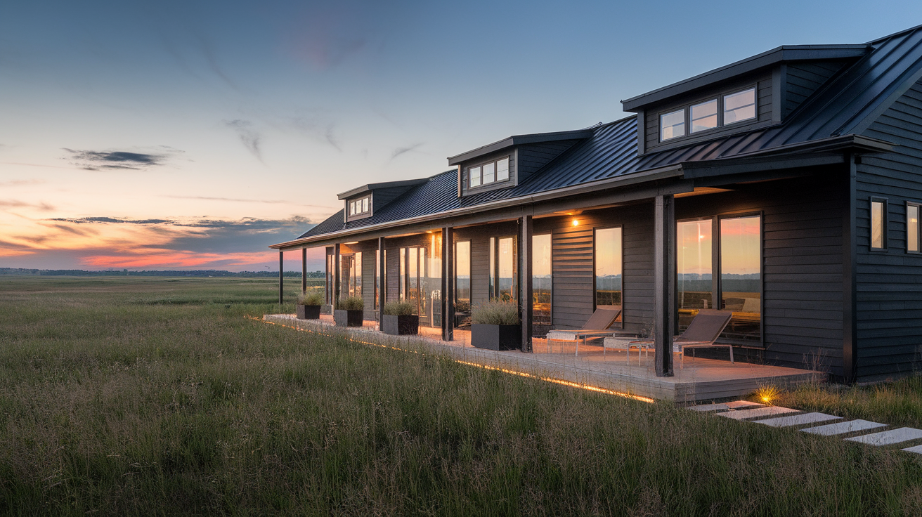 Nightfall Prairie House