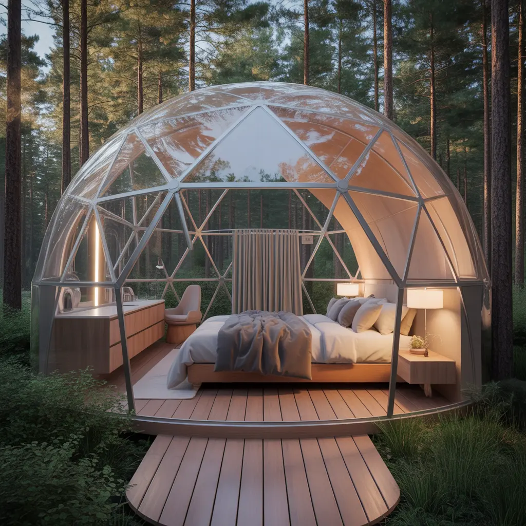 Forest Dome Glamping view 2