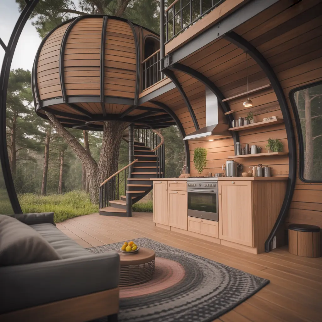 Treehouse Glamping Pod view 3