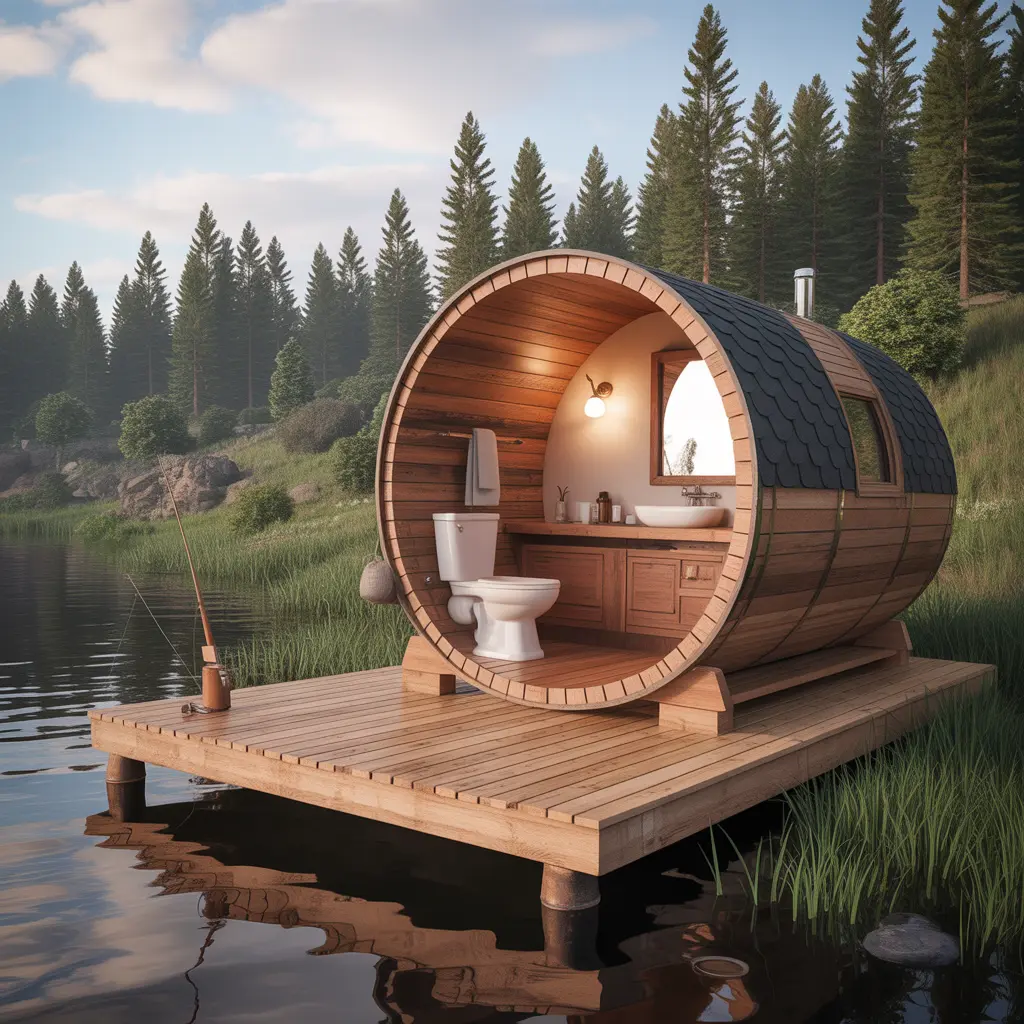 Riverside Barrel Cabin view 4