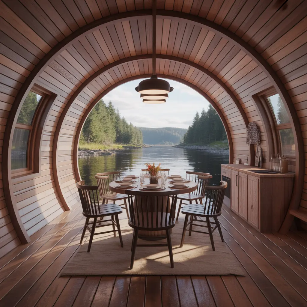 Riverside Barrel Cabin view 5
