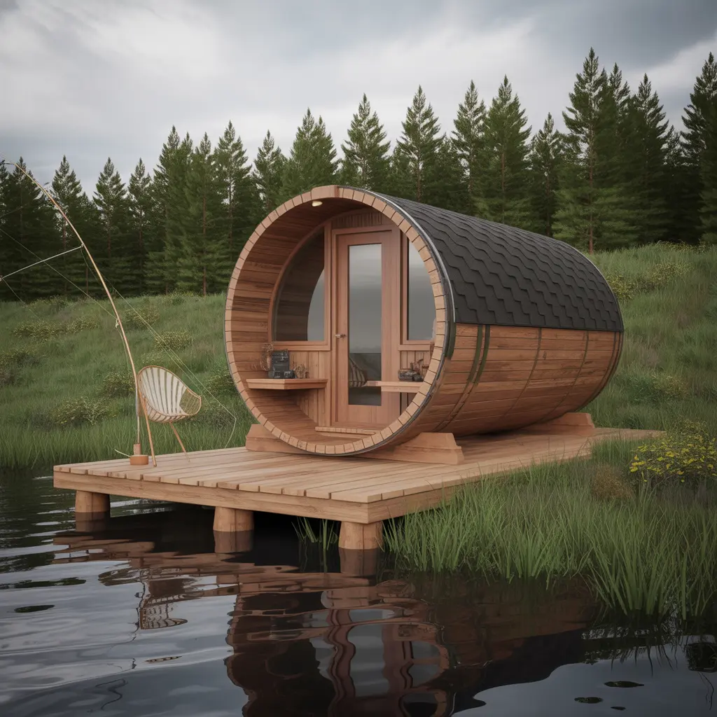 Riverside Barrel Cabin