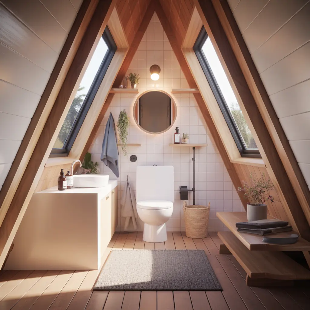 Tiny A-Frame Cabin view 4