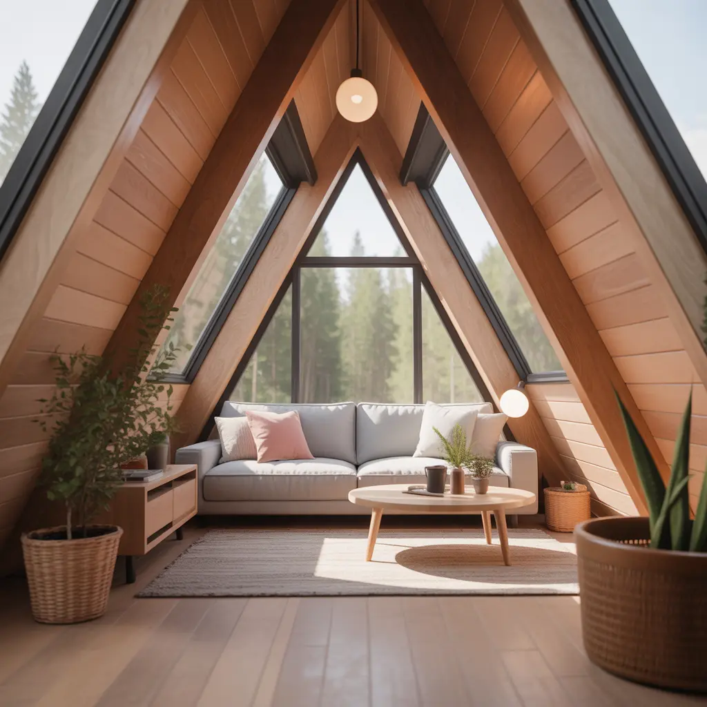 Tiny A-Frame Cabin view 1