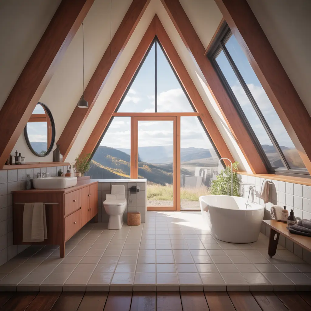 Medium A-Frame Family Home view 4