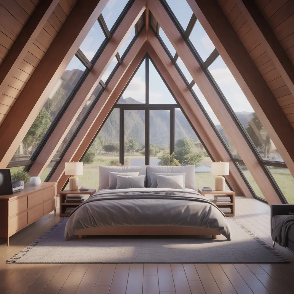 Medium A-Frame Family Home view 2