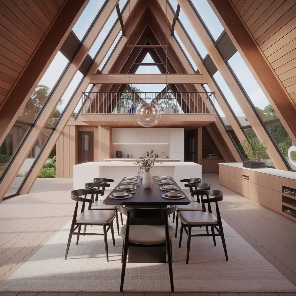Large A-Frame Luxury Home view 5