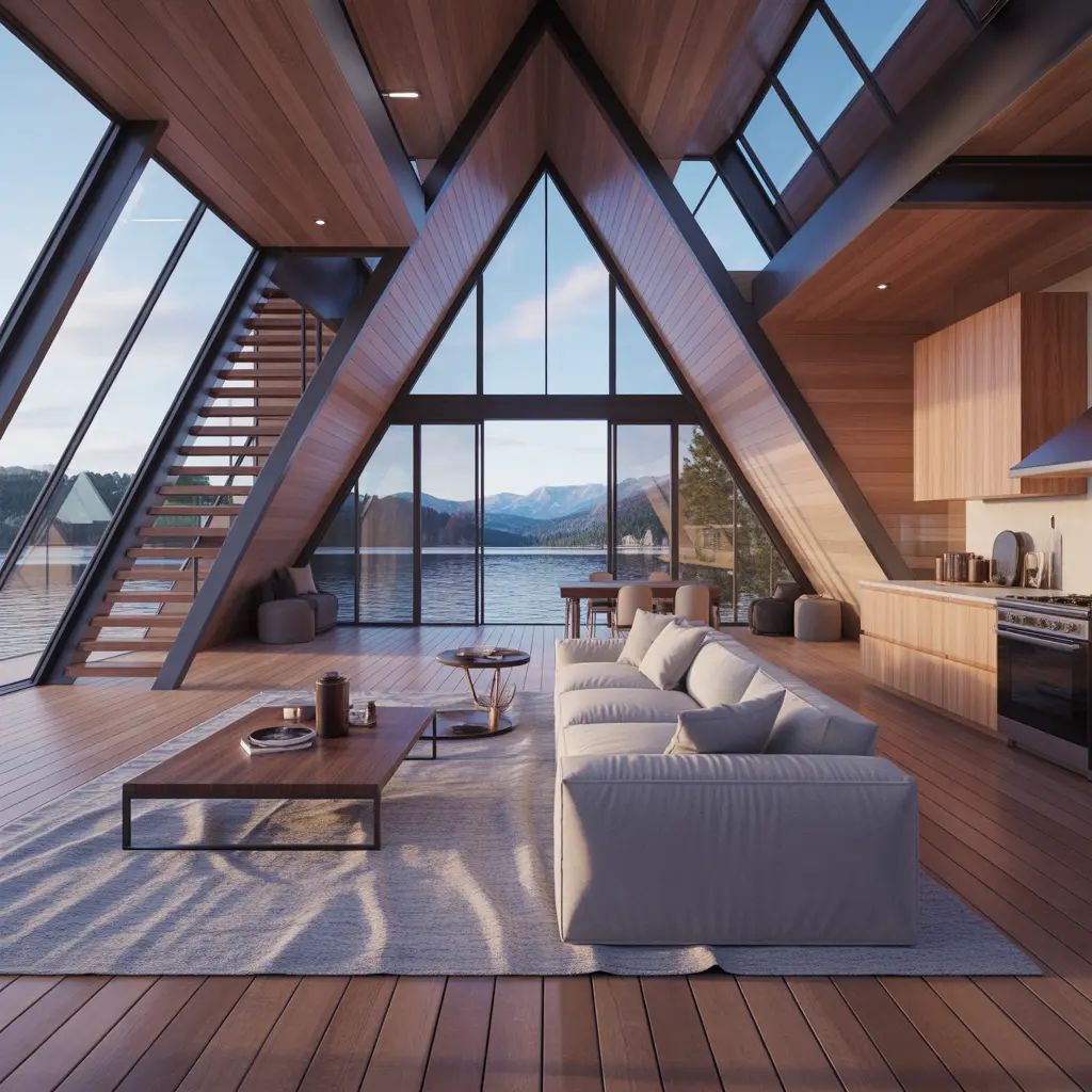 Lakeside A-Frame Retreat view 1