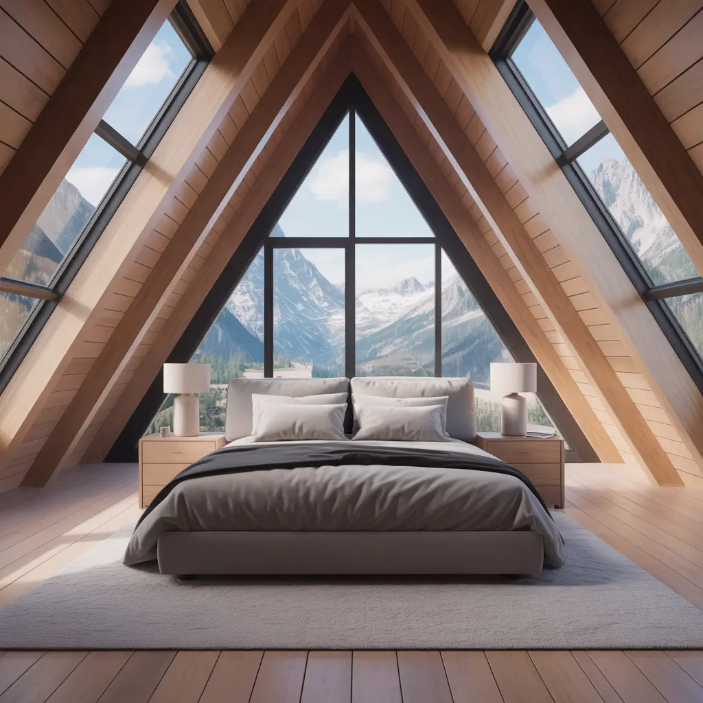Skyline A-Frame Chalet view 2
