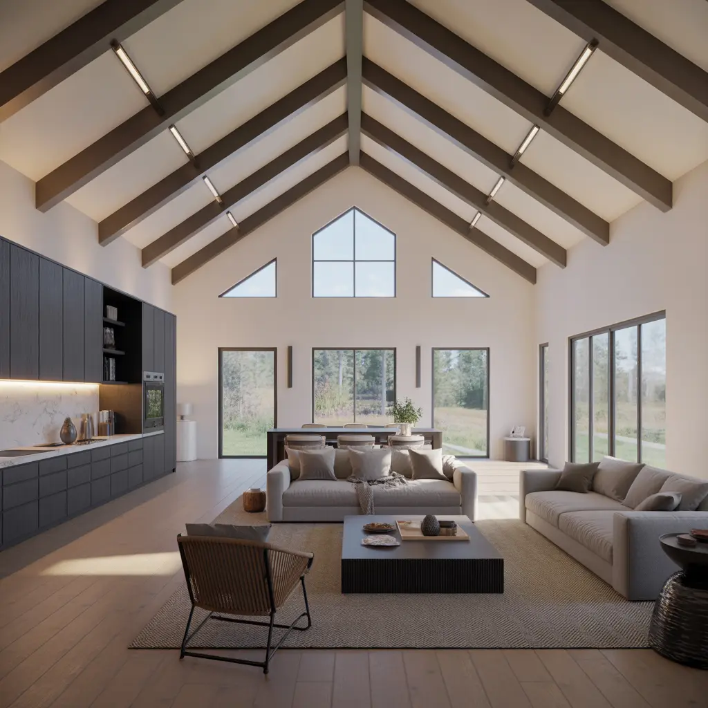 Modern Meadow Lodge view 1